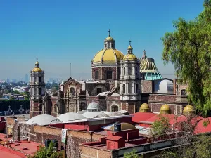 Amazing Prints: Old Basilica of Guadalupe, elevated view, Villa de Guadalupe, Mexico City, Mexico