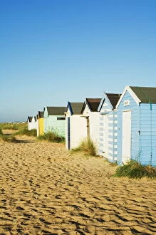 Images Dated 27th January 2000: Old beach huts, Southwold, Suffolk, England, United Kingdom, Europe