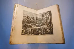 Illustration Prints: Old Bible in the International Museum of the Reformation, Geneva, Switzerland, Europe