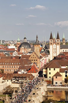 Religious Architecture Prints: Old Bridge over the Main River