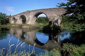 Stirling Prints: Old Bridge of Stirling dating from the 15th century
