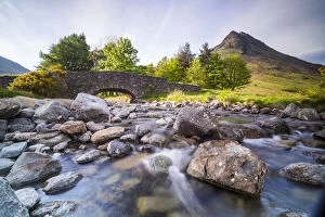 Wast Water Collection: Old bridge by Wastwater (Wast Water) in the Wasdale Valley, Lake District National Park