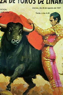 Spanish Culture Gallery: Old bull fighting posters for sale at the Bull Ring