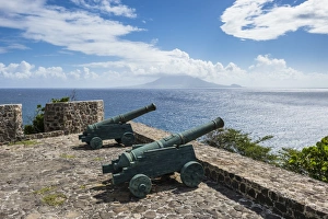Defence Prints: Old cannons on the southern coastline of St. Eustatius, Statia, Netherland Antilles