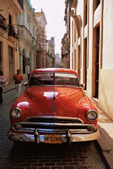 Images Dated 13th February 2008: Old car, Havana, Cuba, West Indies, Central America