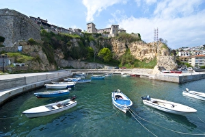 Images Dated 16th April 2008: Old castle in the coastal town of Ulcinj, Montenegro, Europe
