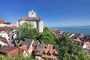 Bodensee Prints: Old Castle, Meersburg, Lake Constance (Bodensee), Baden Wurttemberg, Germany, Europe
