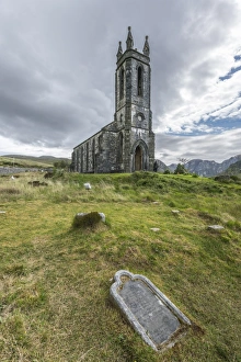 County Donegal Prints: Old Church of Dunlewey, County Donegal, Ulster, Republic of Ireland, Europe