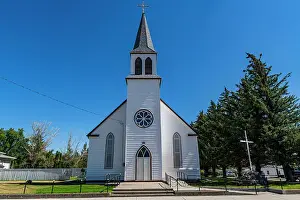 Pine Tree Prints: Old church in Fort Macleod near the UNESCO site of Head Smashed in Buffalo Jump