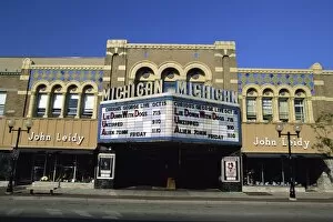 Cinema Collection: Old cinema facade in Ann Arbor