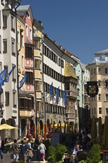Innsbruck Prints: Old city centre and the Golden Roof, Innsbruck, Austria, Europe
