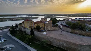 Fortifications Prints: Old city of Faro viewed from above