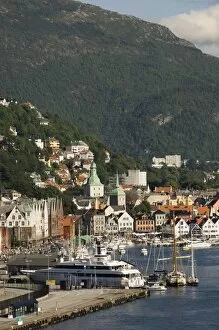 Part of the old city and harbour, Bergen, Norway, s candinavia, Europe