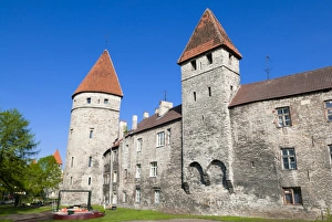City Walls Prints: The old city walls of the Old Town of Tallinn