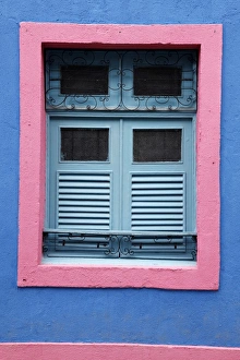 Olinda Prints: Detail of an old colonial house, Olinda, Pernambuco, Brazil, South America
