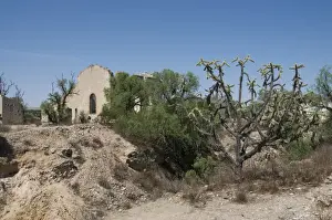 Guanajuato State Prints: Old copper and mercury mine, Mineral de Pozos (Pozos) a UNESCO World Heritage Site