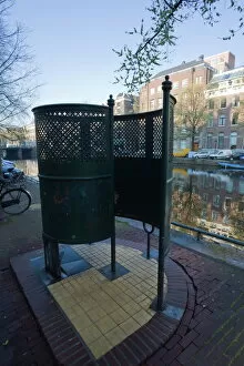 Images Dated 9th April 2008: Old fashioned outdoor lavatory or pissoir, Amsterdam, Netherlands, Europe