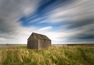 Old fis hermans hut, Beadnell, Northumberland, England, United Kingdom, Europe