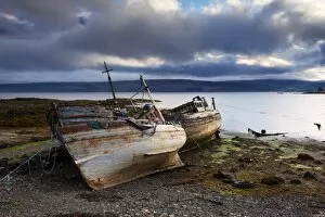 Images Dated 6th May 2010: Old fishing boats at Salen, Isle of Mull, Inner Hebrides, Scotland, United Kingdom