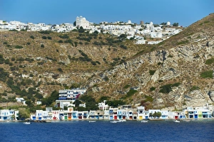 Old fishing village of Klima, Milos, Cyclades Islands, Greek Islands, Aegean Sea