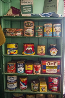 Images Dated 3rd December 2008: Old food conserves in the Port Lockroy research station, Antarctica, Polar Regions