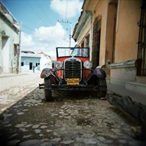 Safety Prints: Old Ford car, Trinidad, Cuba, West Indies, Central America