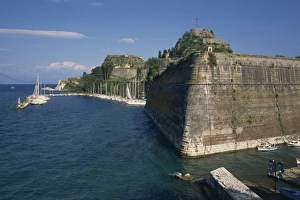 Forts Prints: Old fort, Corfu, Ionian Islands, Greek Islands, Greece, Europe