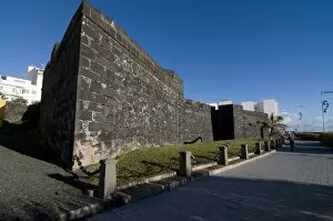 Images Dated 6th January 2009: The old fortress in the old town of Santa Cruz de la Palma, La Palma, Canary Islands