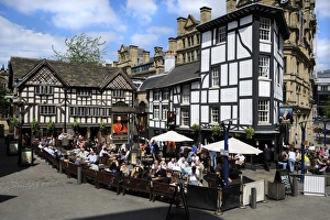 Old half timbered buildings, Manchester, England, United Kingdom, Europe
