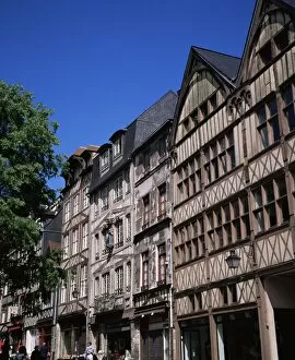 Timbered Collection: Old half-timbered buildings, Rouen, Seine Maritime, Haute Normandie (Normandy)