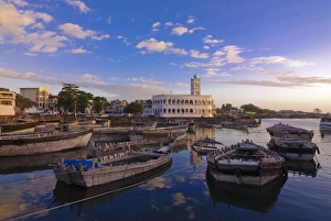 Old Harbour Prints: The old harbor of Moroni, Grand Comore, Comoros, Indian Ocean, Africa