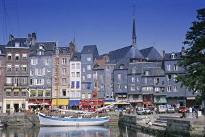Old Harbour, St. Catherines Quay and spire of St. Catherines church behind