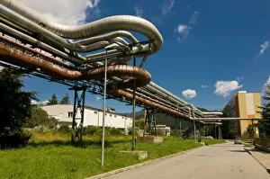 Images Dated 3rd August 2008: Old heating pipelines, Liptovsky Mikulas, High Tatras, Slovakia, Europe