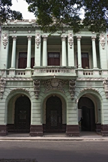 Old Havana Prints: Old house along Paseo del Prado, Old Havana, Cuba, West Indies, Central America