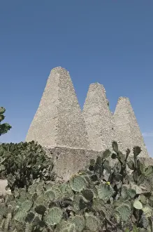 Guanajuato State Prints: Old kilns for processing mercury, Mineral de Pozos (Pozos), a UNESCO World Heritage Site