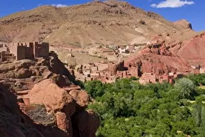 Old ksar in the Dades Gorge, Morocco, North Africa, Africa