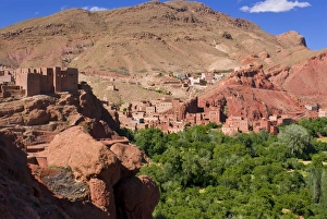 Images Dated 19th May 2008: Old ksar in the Dades Gorge, Morocco, North Africa, Africa