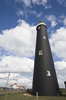 18th Century Prints: The Old Lighthouse, Dungeness, Kent, England, United Kingdom, Europe