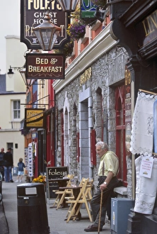 Senior Man Prints: Old man in a street of Kenmare