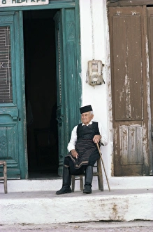 Senior Man Prints: Old man in traditional costume