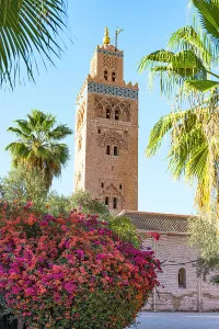 Marrakesh Prints: Old minaret tower of Koutoubia Mosque