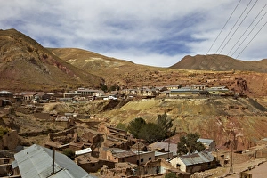 The old mining ghost town of Pulacayo, Industrial Heritage Site, famously linked to Butch Cassidy and the Sundance Kid, Bolivia, South America