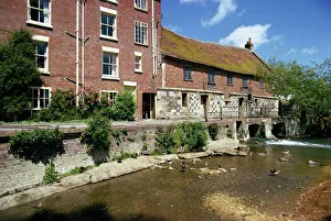 Water Mill Prints: Old mill near Salisbury, Wiltshire, England, United Kingdom, Europe