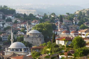 Central Anatolia Prints: Old Ottoman town houses and Izzet Pasar Cami Mosque