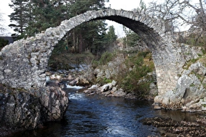 Morayshire Prints: Old packhorse bridge near Forres, Morayshire, Scotland, United Kingdom, Europe