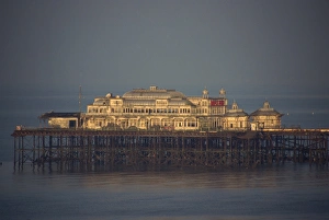 Brighton Prints: The Old Pier, Brighton, Sussex, England, United Kingdom, Europe