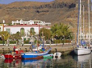 Canary Island Prints: The old port area of Puerto de Mogan
