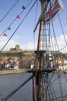 Old Port Prints: Old Port and St. Marys church on East Cliff across River Esk