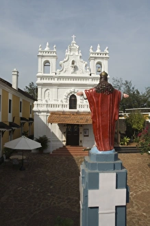Old Portuguese church in grounds of Fort Tiracol