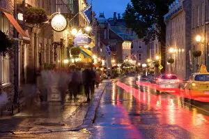 Night Life Collection: Old Quebec City, Quebec, Canada, North America